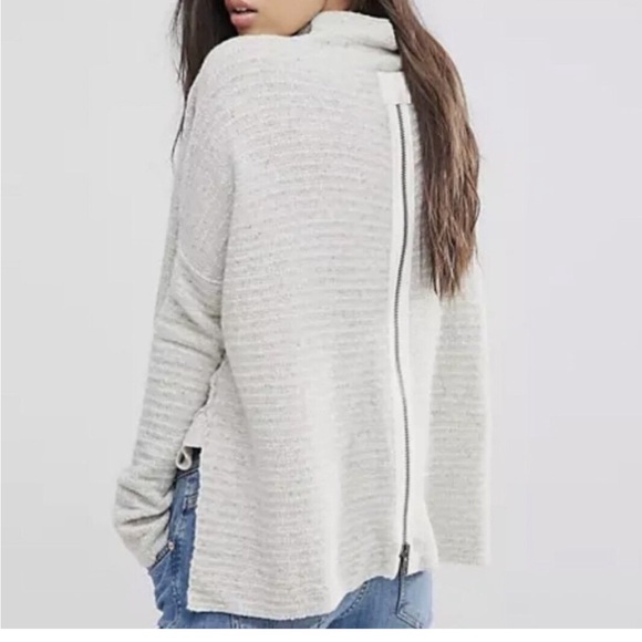 Free People Arctic Fox Zip Back Swing Sweater - Picture 1 of 14